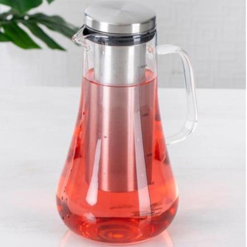 Acar Metal Süzgeçli Cam Sürahi 1200 ml - 1