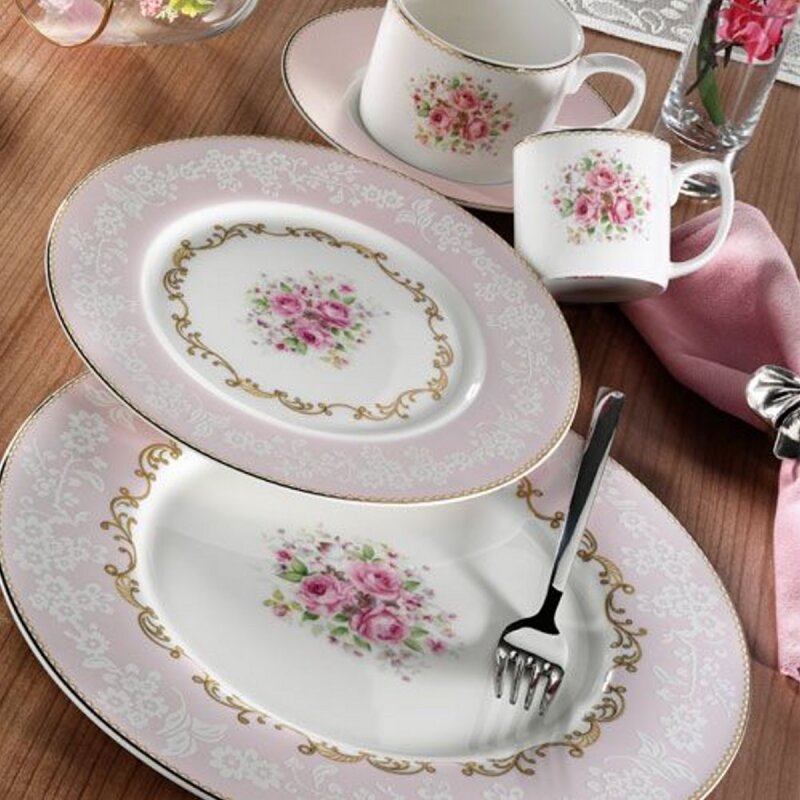 AR 30029 Aryıldız Bone Round Porselen 83 Parça Yemek Takımı - 1