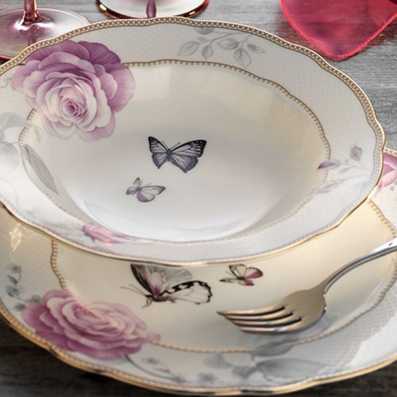 AR 30076 Aryıldız Prestige Bone Porselen 83 Parça Yemek Takımı - 1