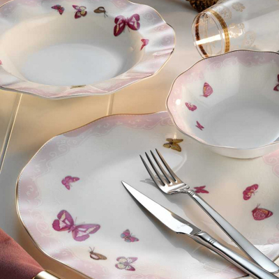 AR 30079 Aryıldız Prestige Bone Porselen 83 Parça Yemek Takımı - 2