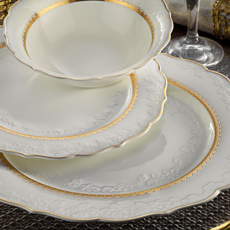 AR 60012 Aryıldız Kleopatra Bone China 83 Parça Yemek Takımı - 1