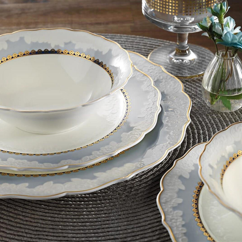 AR 60014 Aryıldız Sappho Bone China 83 Parça Yemek Takımı - 1