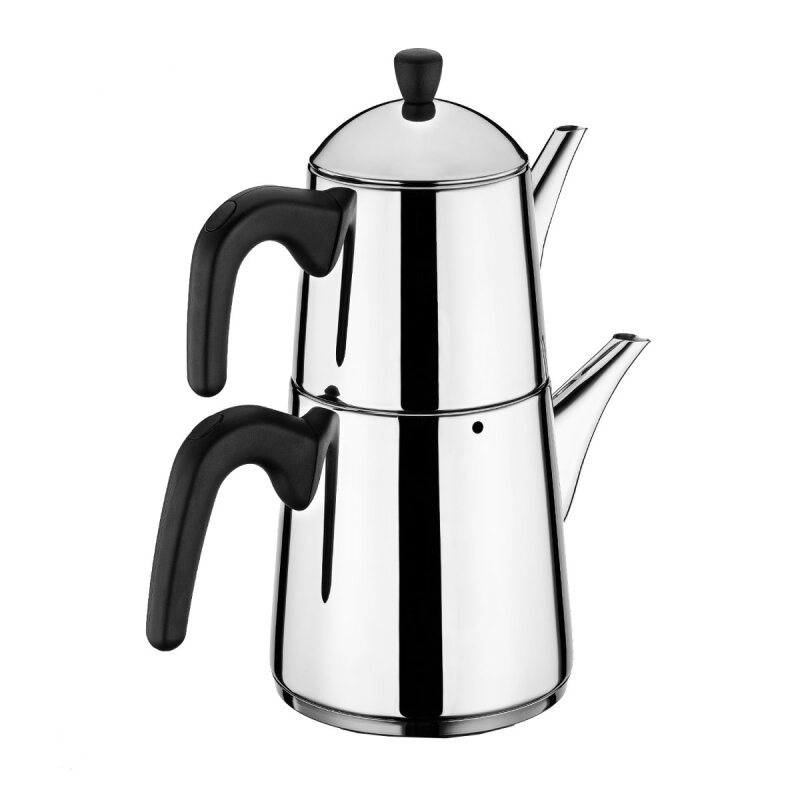 Arıldız Viole Siyah Büyük Çaydanlık Takım - 1