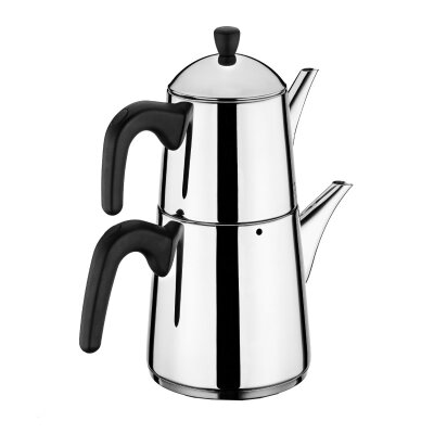 Arıldız Viole Siyah Büyük Çaydanlık Takım - ARYILDIZ