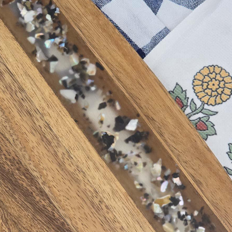 Arow Akasya Dikdortgen Kesme Tahtası 40 cm - 4