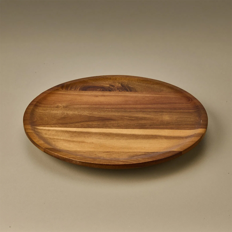 Arow Akasya Yuvarlak Dönerli Sunumluk 35 cm - 2