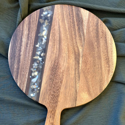 Arow Akasya Yuvarlak Kesme Tahtası 25 cm - 2