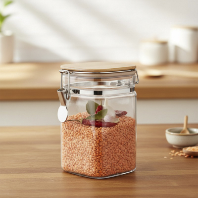 Arow Jacke Kilitli Cam Kavanoz 1350 ml - AROW