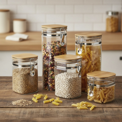 Arow Jacke Kilitli Cam Kavanoz 1350 ml - 3