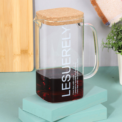 Arow Lake Mantar Kapaklı Cam Sürahi 1.5 Litre - 2