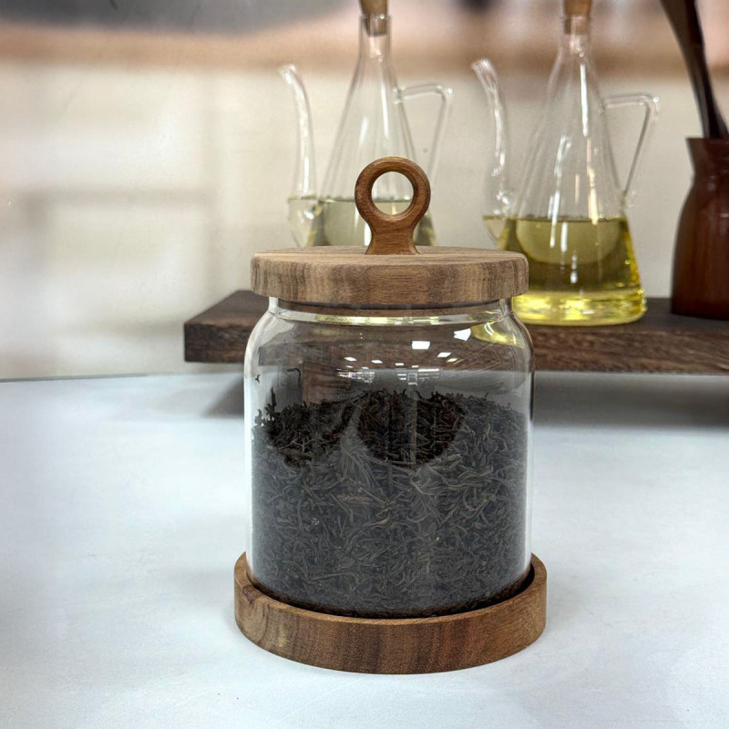 Arow Nora Akasya Kapaklı Cam Kavanoz 1250 ml - 1