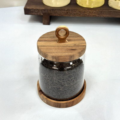 Arow Nora Akasya Kapaklı Cam Kavanoz 1250 ml - 2