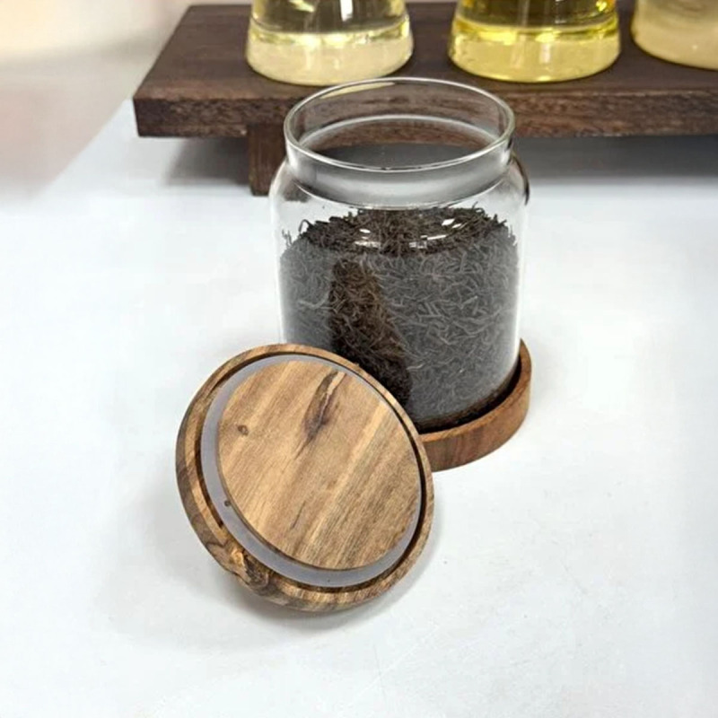 Arow Nora Akasya Kapaklı Cam Kavanoz 1250 ml - 3