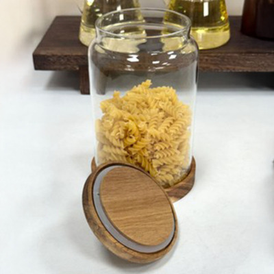 Arow Nora Akasya Kapaklı Cam Kavanoz 1850 ml - 2