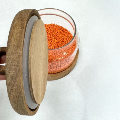 Arow Nora Akasya Kapaklı Cam Kavanoz 750 ml - 3