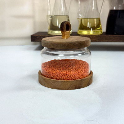 Arow Nora Akasya Kapaklı Cam Kavanoz 750 ml - AROW