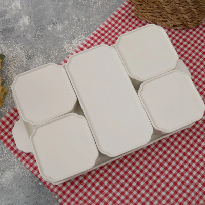 Arow Pure 6'lı Kapaklı Porselen Kahvaltılık - 4