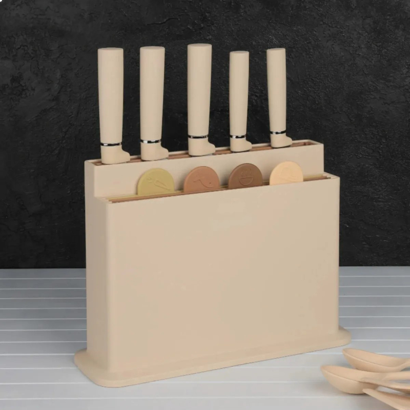 Arow Wanni Bıçaklı Kesme Tahtası Seti - 3