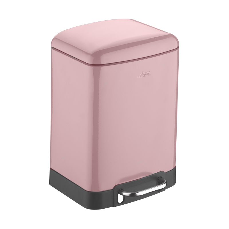 Aryıldız 30286 Basmalı Çöp Kovası 6 Litre Pudra - 1