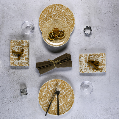 Aryıldız 18 Parça 6 Kişilik İkram Ve Kahvaltı Seti - ARYILDIZ