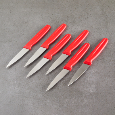 Aryıldız 6 Parça Meyve Bıçağı Kırmızı 8 cm - 3