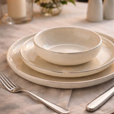 Aryıldız Acoustic Silver 30 Parça 6 Kişilik Yemek Takımı - 7