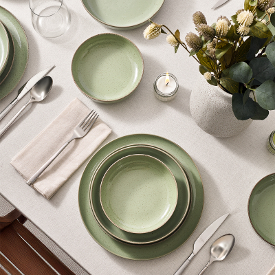 Aryıldız Alba 6 Kişilik 24 Parça Yemek Takımı Açık Yeşil - 2