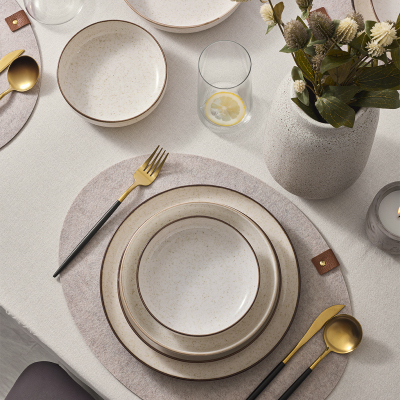 Aryıldız Alba 6 Kişilik 24 Parça Yemek Takımı Bej - 2