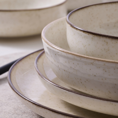 Aryıldız Alba 6 Kişilik 24 Parça Yemek Takımı Bej - 5