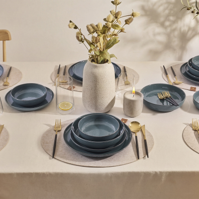 Aryıldız Alba 6 Kişilik 24 Parça Yemek Takımı Petrol Yeşili - 2