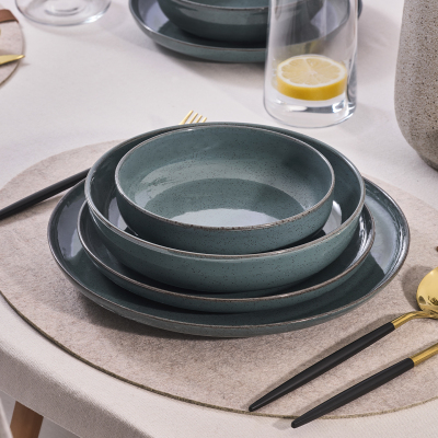 Aryıldız Alba 6 Kişilik 24 Parça Yemek Takımı Petrol Yeşili - 3