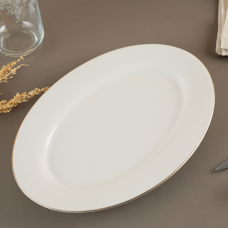 Aryıldız Alisa Gold Kayık Tabak 30 cm - 1