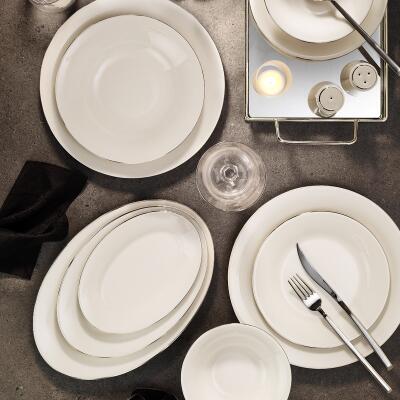 Aryıldız Alisa Platin 30 Parça 6 Kişilik Yemek Takımı - ARYILDIZ