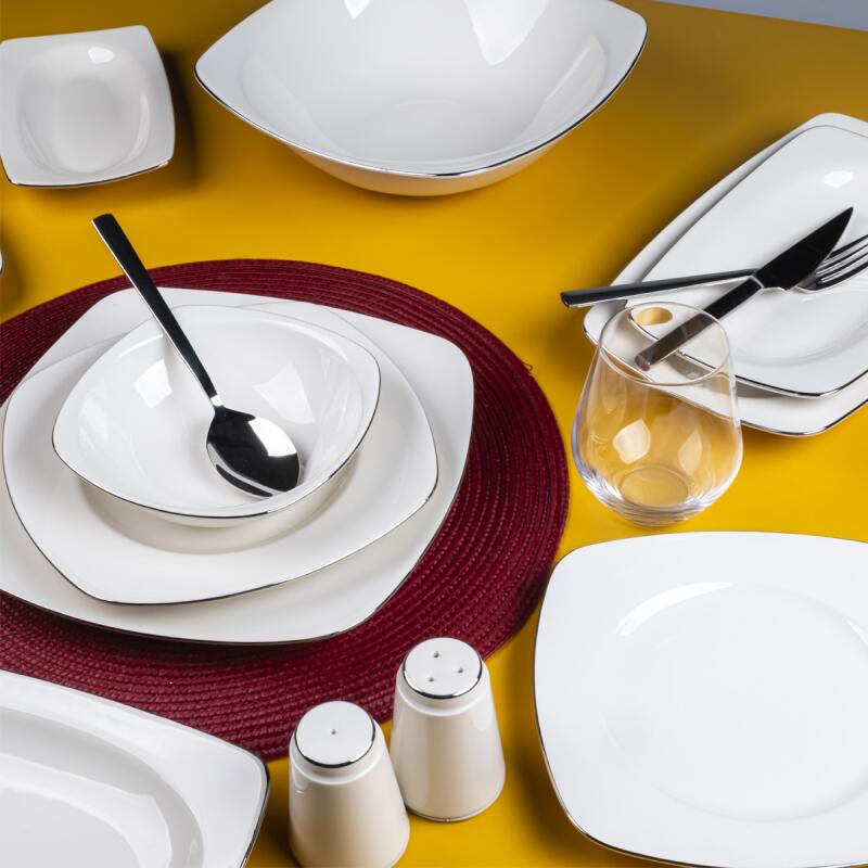 Aryıldız Allure Platin 56 Parça 12 Parça Yemek Takımı - 1