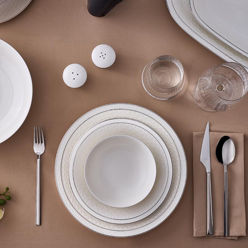 Aryıldız Almada Platin 60 Parça 12 Kişilik Yemek Takımı - 2