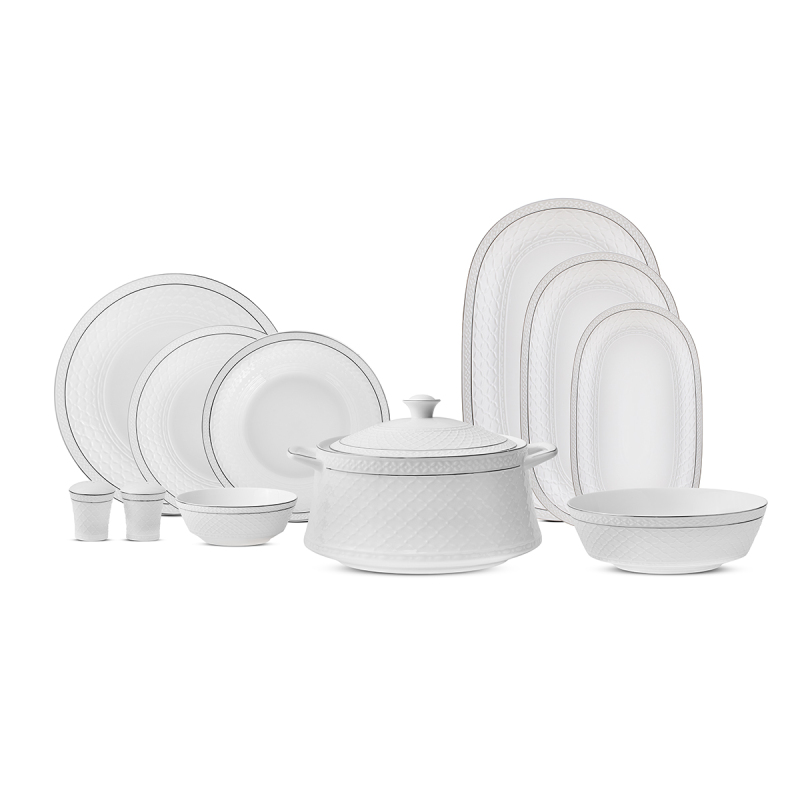 Aryıldız Almada Platin 60 Parça 12 Kişilik Yemek Takımı - 7