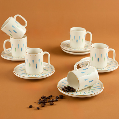 Aryıldız Andante 12 Parça 6 Kişilik Türk Kahve Fincanı 90 ml - ARYILDIZ