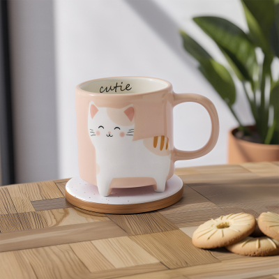 Aryıldız Animal Kedi Figürlü Kupa 320 ml - ARYILDIZ