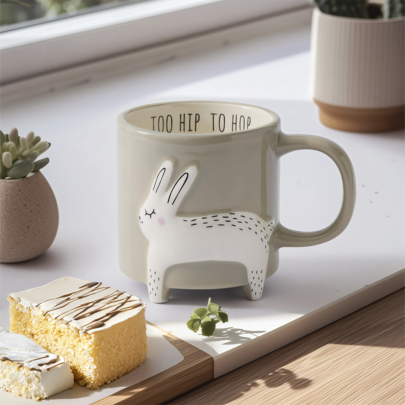 Aryıldız Animal Tavşan Figürlü Kupa 320 ml - 1