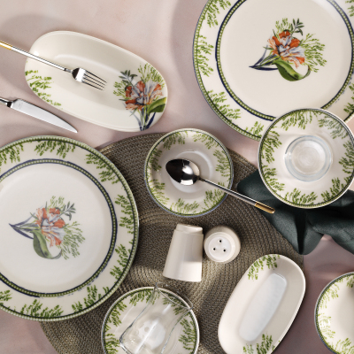 Aryıldız Anita Krem 30 Parça 6 Kişilik Kahvaltı Takımı - ARYILDIZ