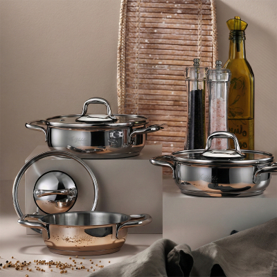 Aryıldız Aria Plus 6 Parça Çelik Sahan Seti - ARYILDIZ