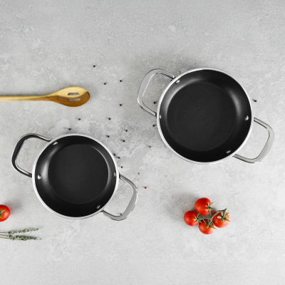 Aryıldız Atlanta 2 Parça Sahan Seti 18-20 cm Black - ARYILDIZ