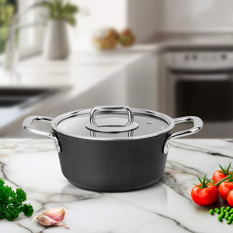 Aryıldız Atlanta Black Tencere 20 cm - 1