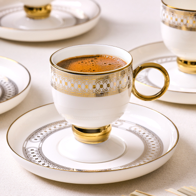 Aryıldız Aurelia Gold 12 Parça 6 Kişilik Kahve Fincan Takımı 90 ml - 2