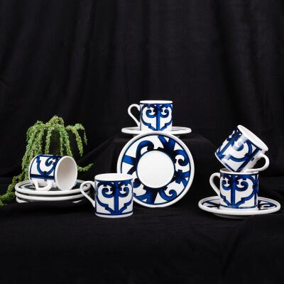 Aryıldız Bakkha 12 Parça 6 Kişilik Türk Kahve Fincan Takımı 90 ml - ARYILDIZ