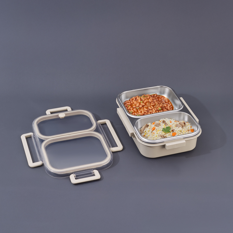 Aryıldız Bento Lunch Box 2 Bölmeli Beige - 1