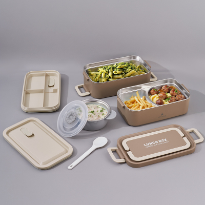 Aryıldız Bento Lunch Box Haki 2000 ml + Sosluk - ARYILDIZ