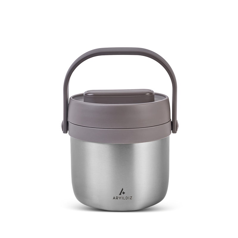Aryıldız Bento Yuvarlak Lunch Box Steel 1400 ml - 2