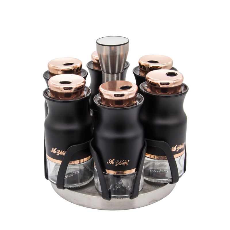 Aryıldız Black Line Bronz Baharat Seti - 1
