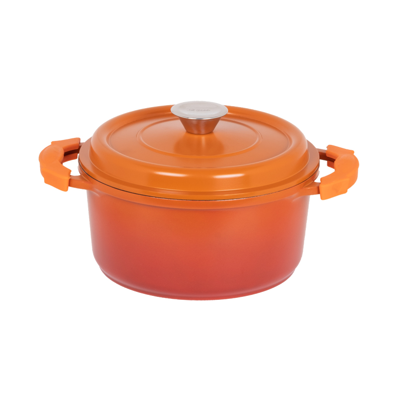 Aryıldız Blaze Döküm Alüminyum Derın Tencere 20 Cm Turuncu - 1